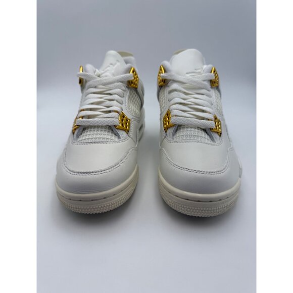 Size 6 - Air Jordan 4 Retro Metallic Gold (Women's) - Picture 2 of 10